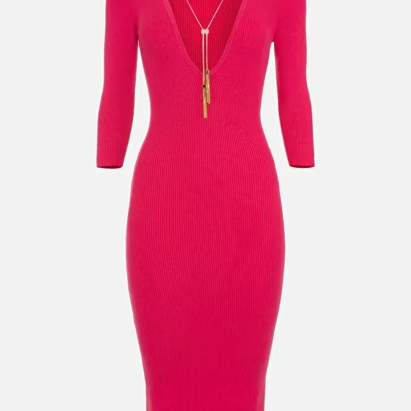 Elisabetta franchi rochie fucsia - Anna Forgaci