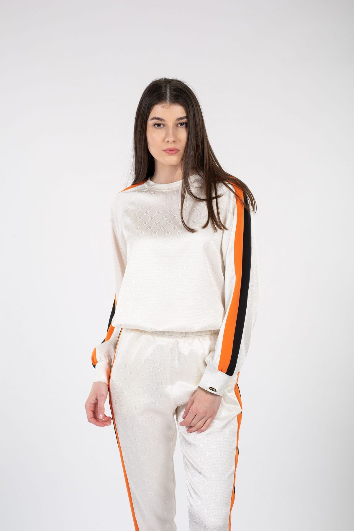 Trening ivoar cu dunga orange g by gattinolli - Anna Forgaci