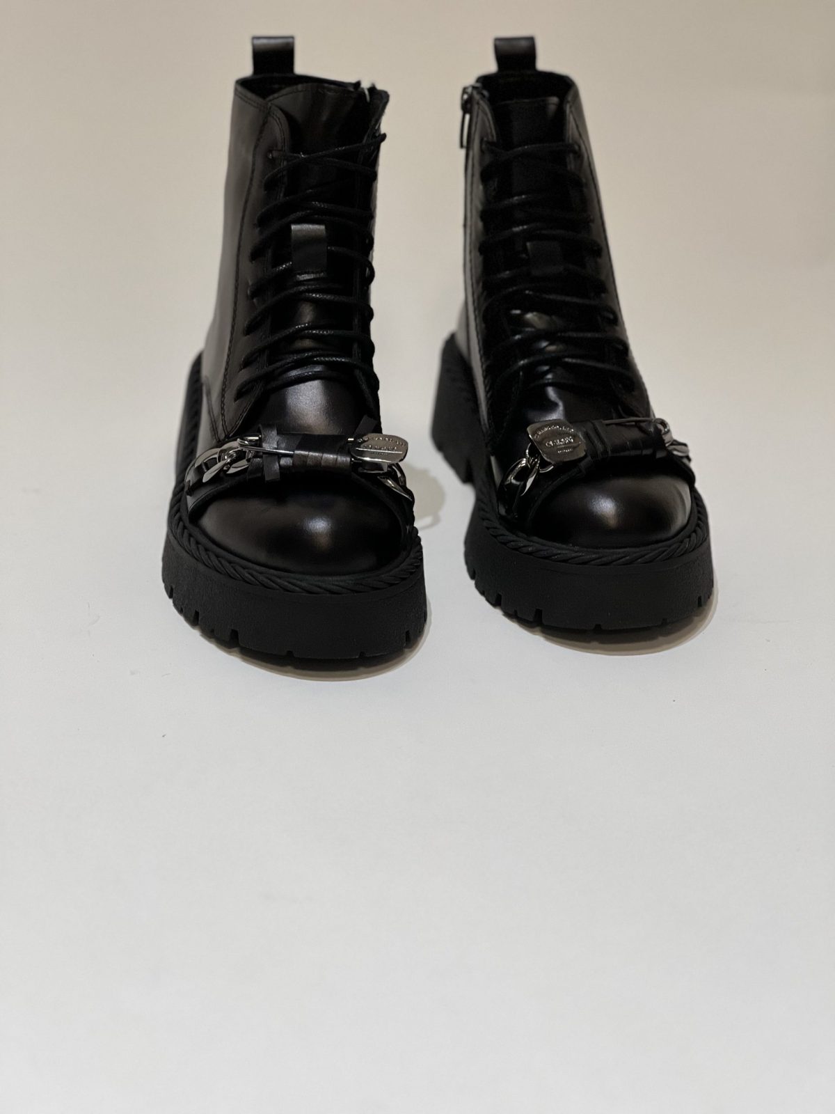 Ghete accesoriu argintiu interior exterior piele - Anna Forgaci