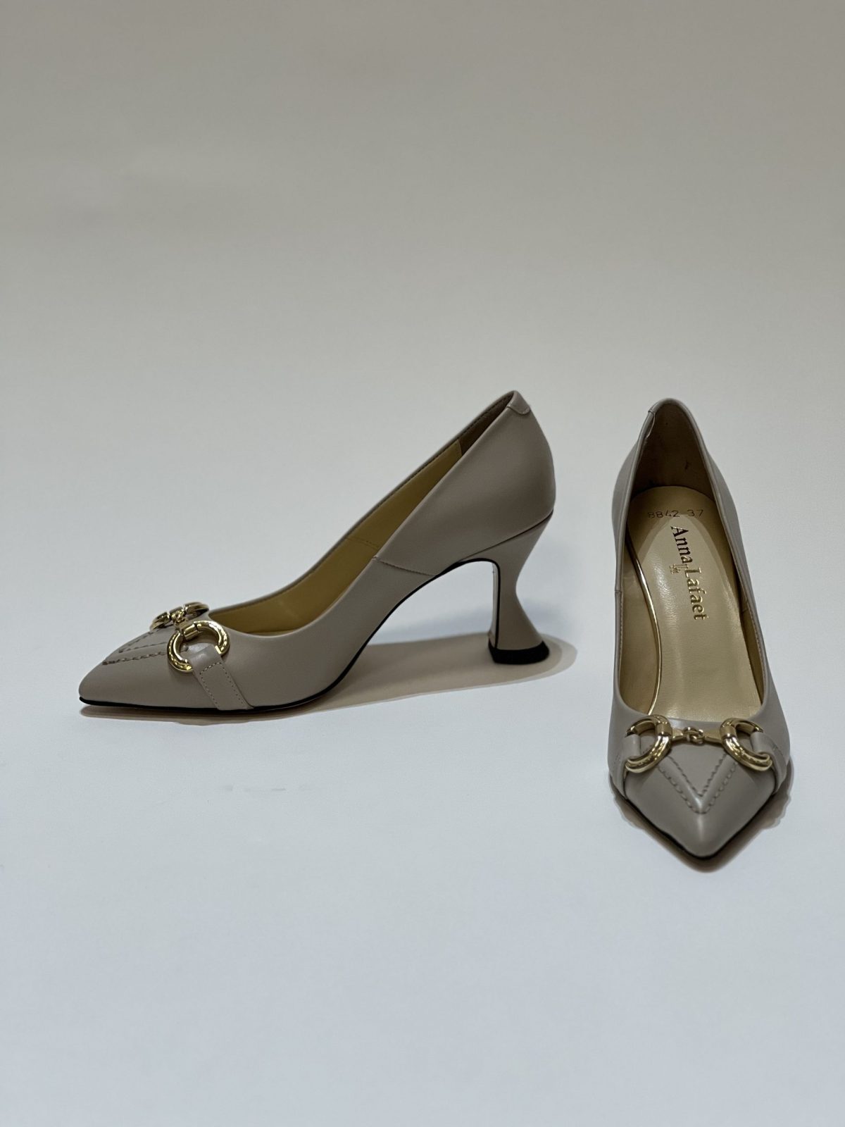 Pantofi bej 60 din piele naturală interior exterior - Anna Forgaci