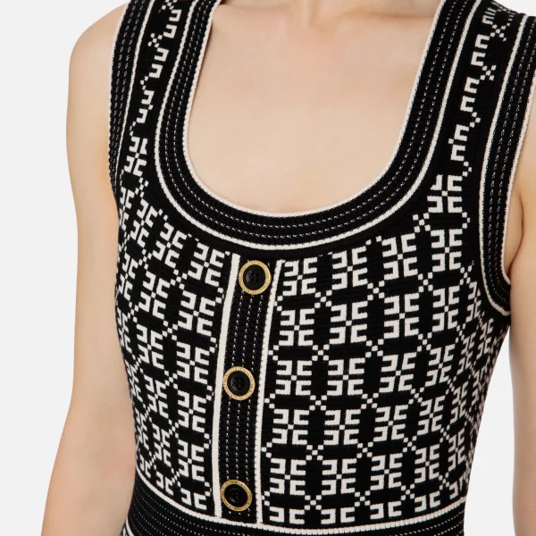 Rochie din tricot până la gambe elisabetta franchi - Anna Forgaci