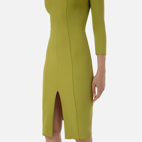 Rochie teacă până la gambă din material crep dublu elisabetta franchi - Anna Forgaci