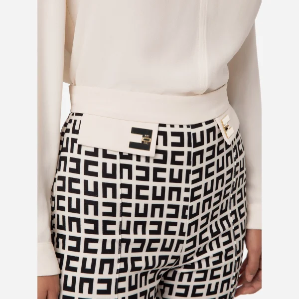 Pantaloni palazzo fit elisabetta franchi - Anna Forgaci