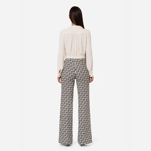 Pantaloni palazzo fit elisabetta franchi - Anna Forgaci