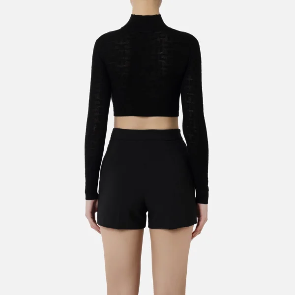 Top cropped din tricotaj elisabetta franchi - Anna Forgaci