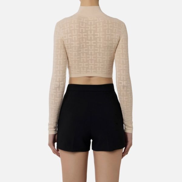Top cropped din tricotaj elisabetta franchi - Anna Forgaci