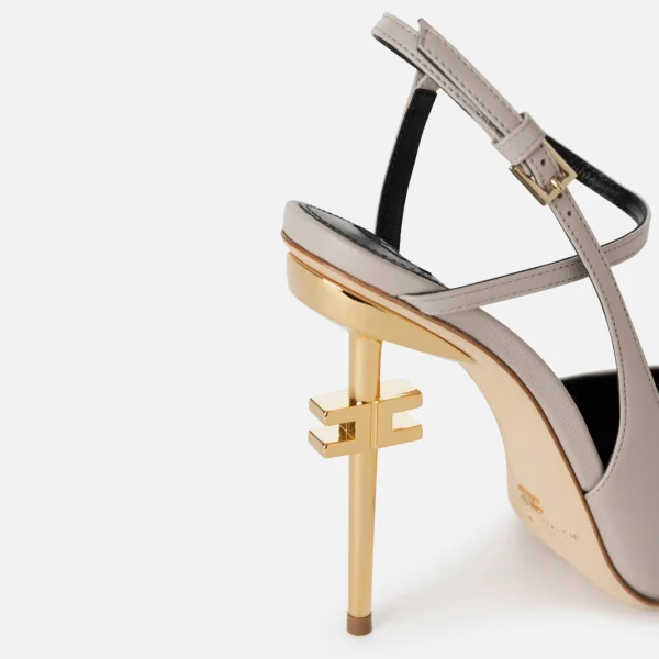 Pantofi din piele cu toc metalic - elisabetta franchi - Anna Forgaci