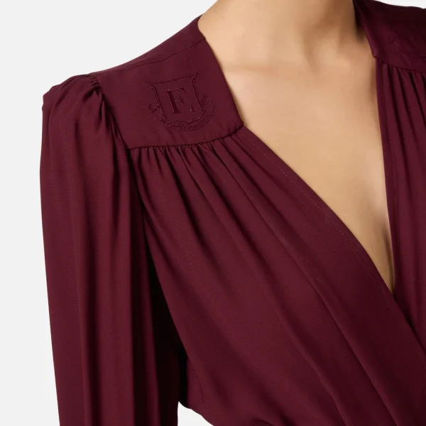 Bluză din georgette dublă elisabetta franchi - Anna Forgaci