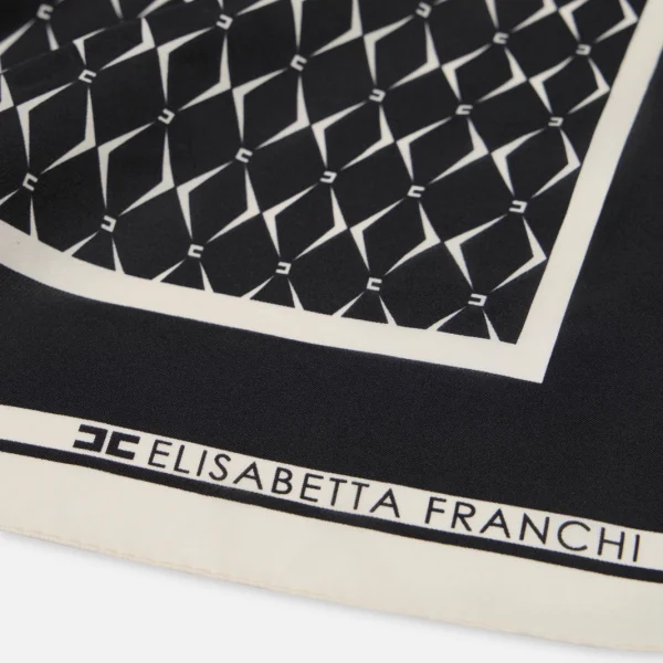 Esarfa din twill de mătase elisabetta franchi - Anna Forgaci