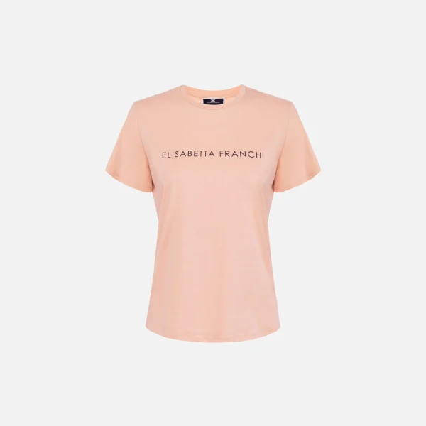 Tricou din jerseu de bumbac ușor elisabetta franchi - Anna Forgaci