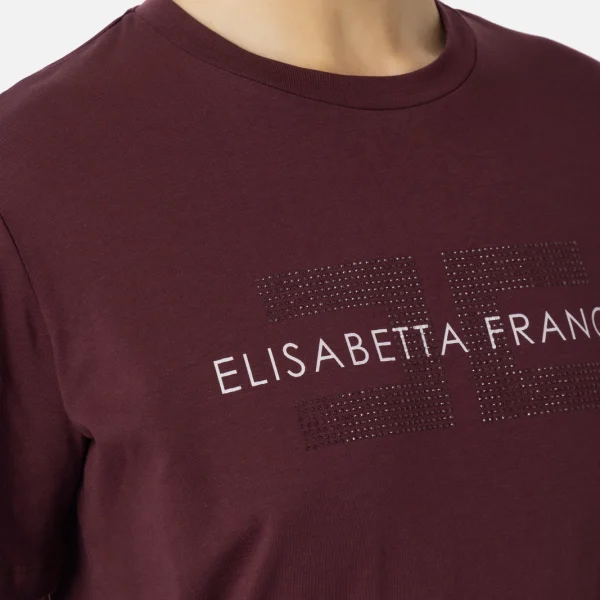 Tricou din jerseu de bumbac ușor elisabetta franchi - Anna Forgaci