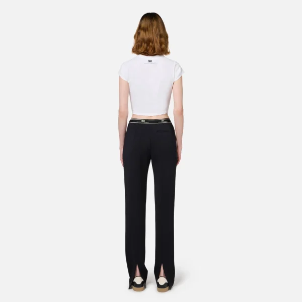 Pantaloni din crêpe elisabetta franchi - Anna Forgaci