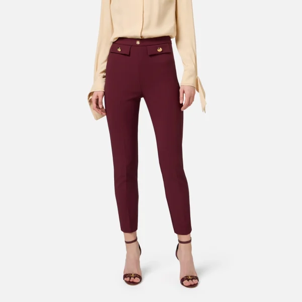 Pantaloni drepți elisabetta franchi - Anna Forgaci
