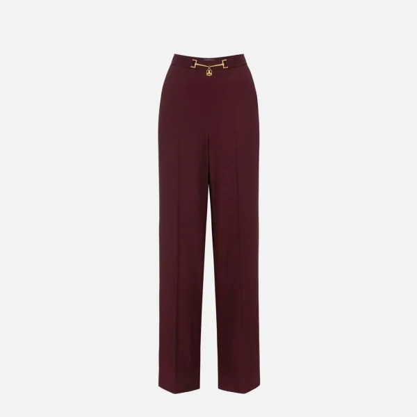 Pantaloni palazzo din satin elisabetta franchi - Anna Forgaci