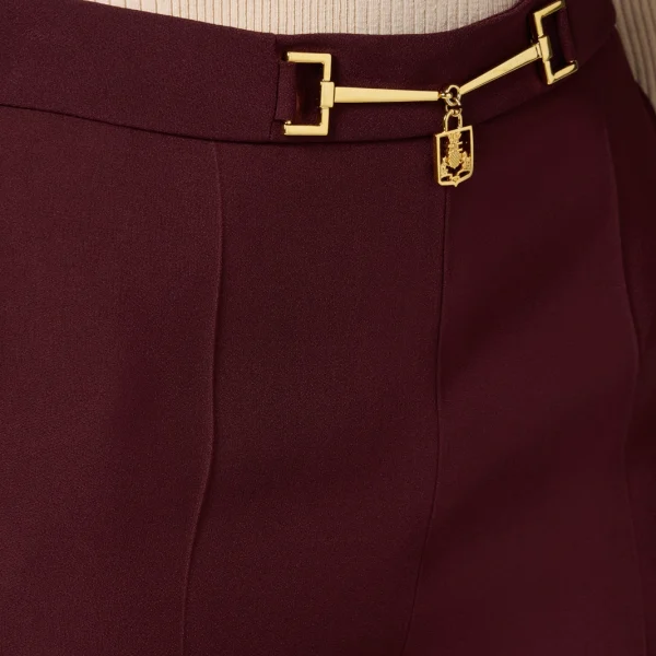 Pantaloni palazzo din satin elisabetta franchi - Anna Forgaci