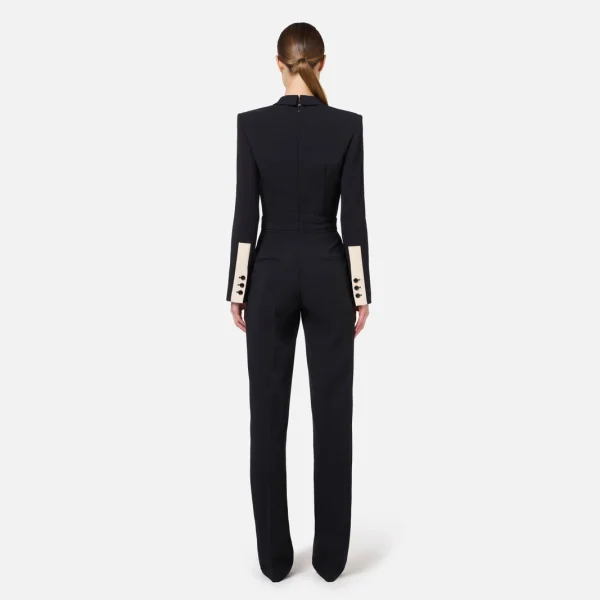 Salopetă din crêpe elastic elisabetta franchi - Anna Forgaci