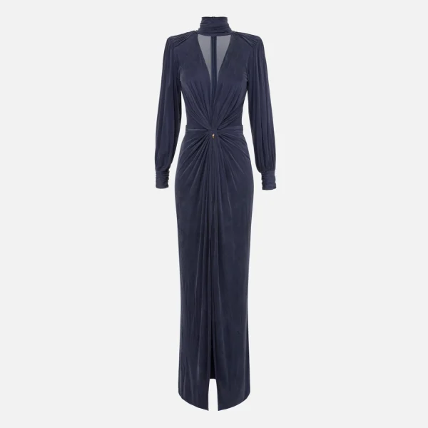 Rochie red carpet din jerseu cupro cu nod elisabetta franchi - Anna Forgaci