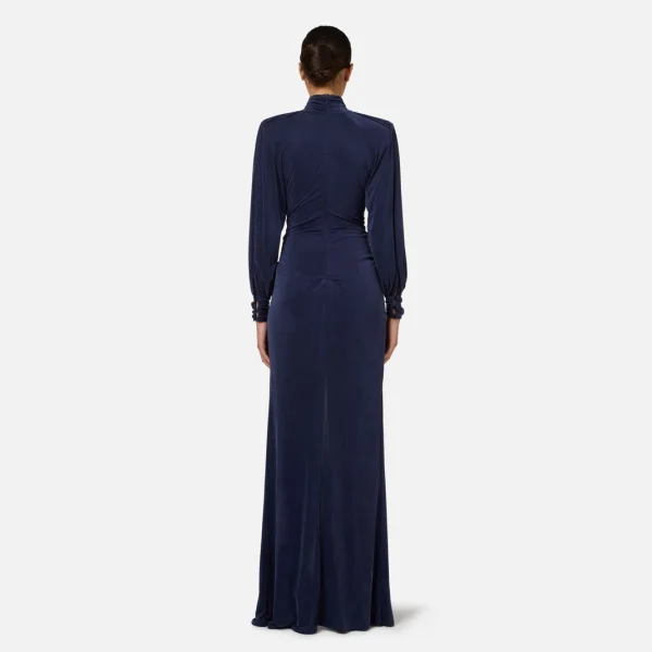 Rochie red carpet din jerseu cupro cu nod elisabetta franchi - Anna Forgaci