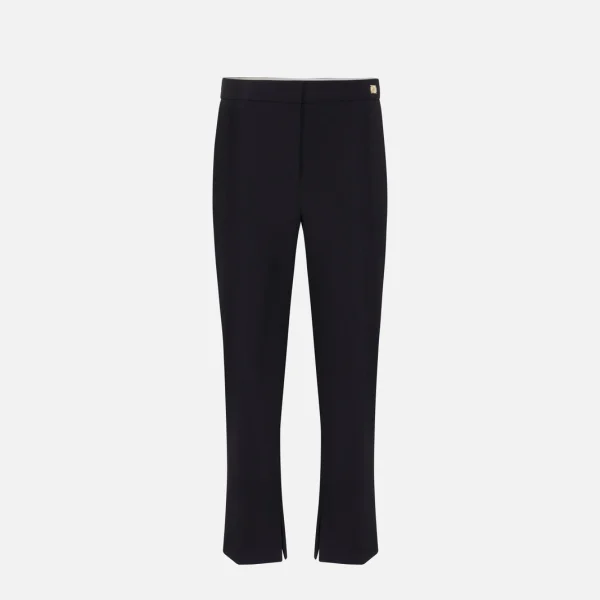 Pantaloni din crep cu fante elisabetta franchi - Anna Forgaci