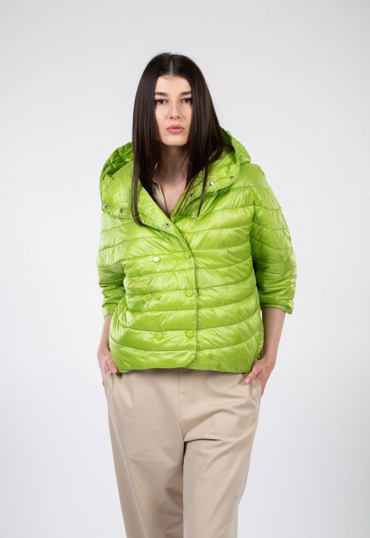 Jacheta anis cu puf natural interior - Anna Forgaci