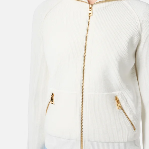 Cardigan din vascoza cu gluga elisabetta franchi - Anna Forgaci