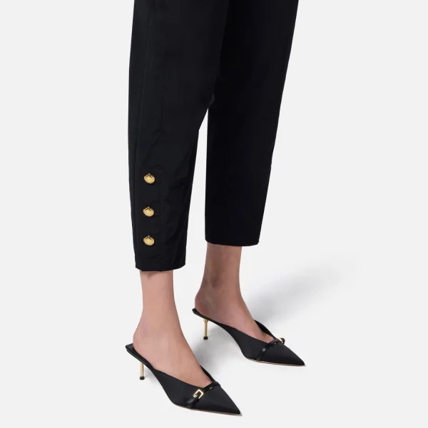 Pantaloni din vel cu centura elisabetta franchi - Anna Forgaci