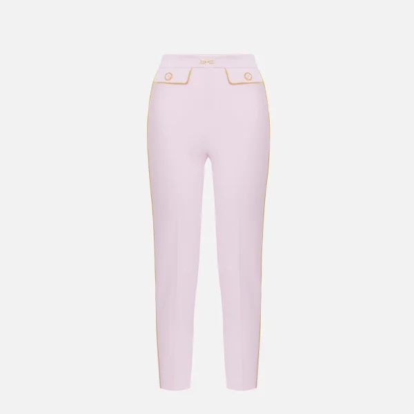 Pantaloni din țesătură crep elisabetta franchi - Anna Forgaci
