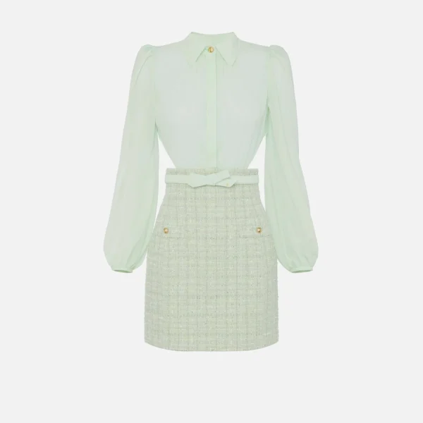 Rochie din georgette și bucle de lurex elisabetta franchi - Anna Forgaci