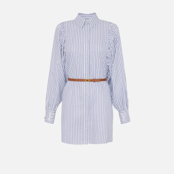 Rochie poplin de bumbac cu curea elisabetta franchi - Anna Forgaci