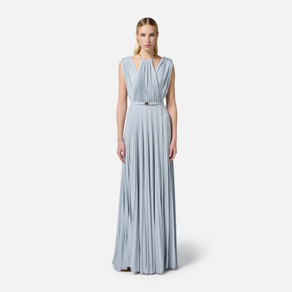 Rochie de covor roșu din lurex cu curea elisabetta franchi - Anna Forgaci