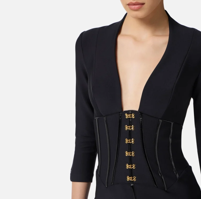Rochie din neopren cu detalii tip corset - Anna Forgaci