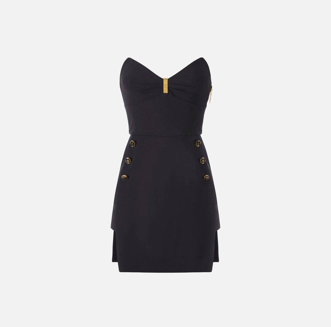 AB82457E2_110_1_D Rochie bustieră din țesătură tip crepe ușoară. - imagine 1