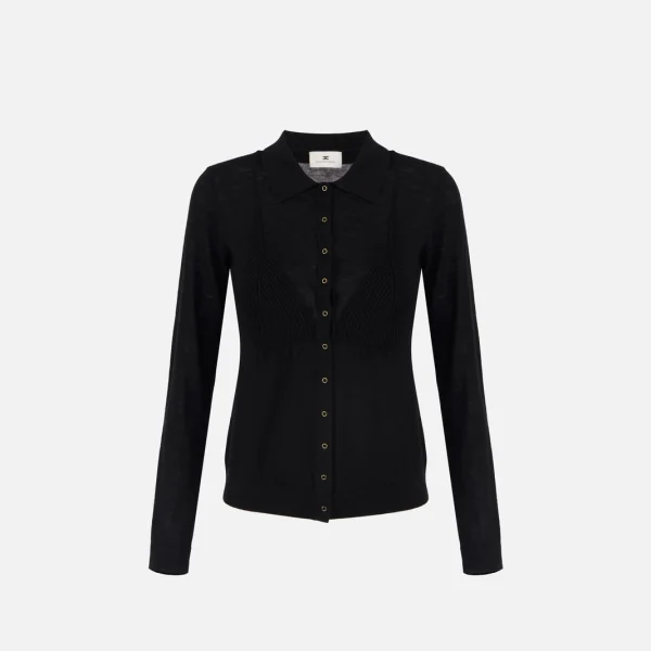 Cardigan din amestec de lână. - Anna Forgaci