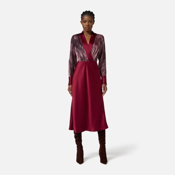 Rochie din satin cu imprimeu de piton elisabetta franchi - Anna Forgaci
