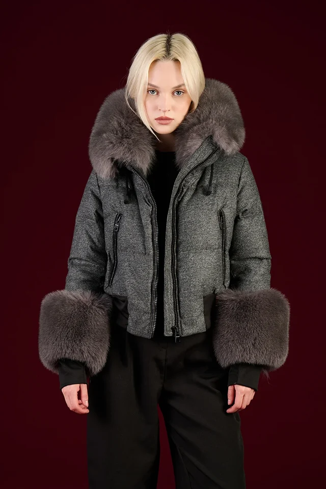 Geaca scurta flo&clo boom zip 3 - Anna Forgaci