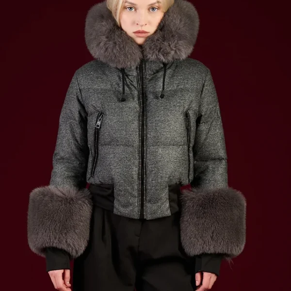 Geaca scurta flo&clo boom zip 3 - Anna Forgaci