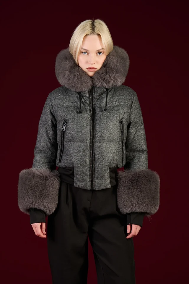Geaca scurta flo&clo boom zip 3 - Anna Forgaci