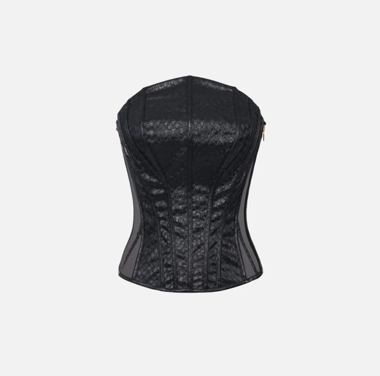 Top tip bustier cu model solzi de pește - Anna Forgaci